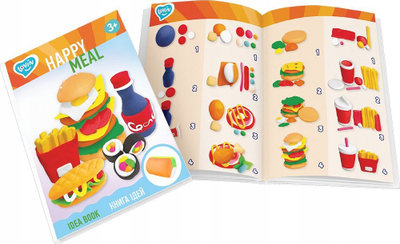 Set plasteline për modelim Lovin Happy Meal 41190, për kalamaj 3–7 vjeç, shumëngjyrësh