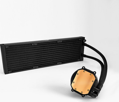 Ftohës me ujë për CPU Valkyrie Jarn 360 ARGB, 360mm, me 3 ventilatorë, ngjyrë e zezë
