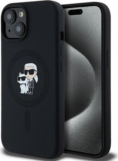 Футрола за телефон Karl Lagerfeld KLHMP15MSCMKCRHK, iPhone 15 Plus 14 Plus 6.7", MagSafe, црна
