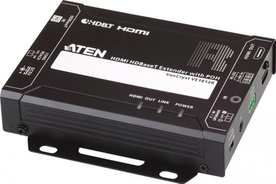 Zgjatës HDMI ATEN VE1812, HDBaseT, 4K, i zi