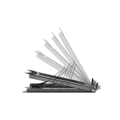 Mbajtëse portabël për laptop Digitus DA-90368, metal, e zezë