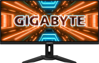Monitor Gigabyte M34WQ KVM, 34'', 144Hz, Class G, 3440 x 1440 (UWQHD, IPS, i zi