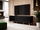 Kredencë TV Pafos, 150x40x52 cm, MDF, e zezë mat