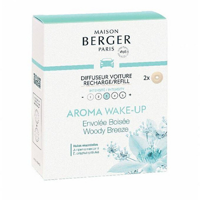 Rimbushje për shpërndarësin aromatik të makinës Maison Berger Paris Forest Breeze Woody Breeze, 2 copë