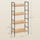 Raft LEOBERT Shelf, 73x17x35 cm, 4 rafte, ngjyrë sonoma