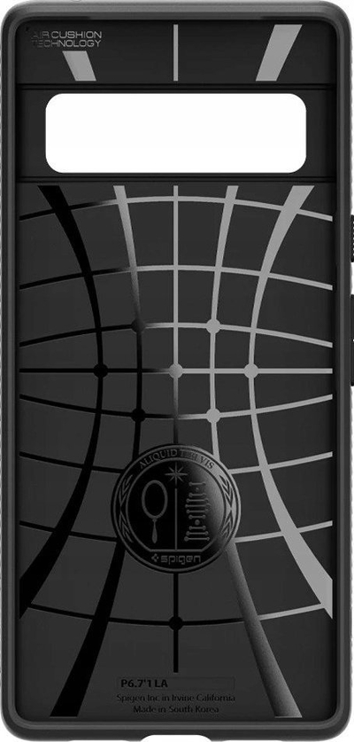 Kapak telefoni Spigen Liquid Air Armor për Google Pixel 6 Pro, plastikë TPU e butë, mban mirë nga goditjet, e zezë matte