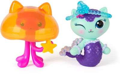 Figurina Gabby’s Dollhouse Spin Master, set 2 figura Mercat dhe Cat Jelly Fish, shumëngjyrëshe