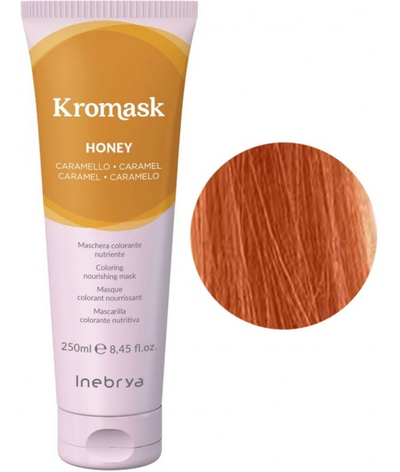 Maskë me ngjyrë për flokë Inebrya Kromask, Karamel, 250 ml