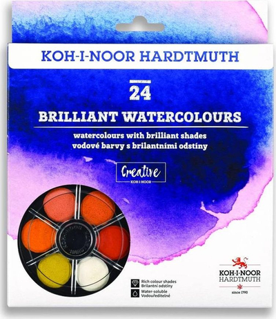 Set ngjyra uji KOH I NOOR Brillant Colours, 24 ngjyra, shumëngjyrëshe