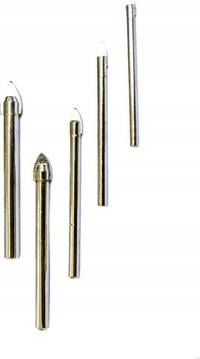 Set shpuese për xham dhe pllaka Forsage F-372S5, 5 cope, 4-10mm