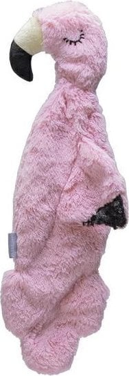 Играчка за кучиња Beeztees Puppy Flatino Flamingo, рамен плюш, без свирче