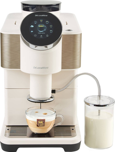 Ekspres presioni Dr. Coffee H2, mulli keramik, ekran me prekje, ngjyrë krem