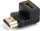 Përshtatës Gembird HDMI - HDMI (A-HDMI90-FML), i zi