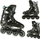 Rrola inline Nils Extreme NA20001, ABEC9, nr. 35, të zinj
