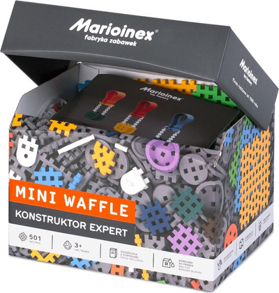 Set konstruktiv Marioinex Mini Waffle Constructor Expert, 501 copa, shumëngjyrësh
