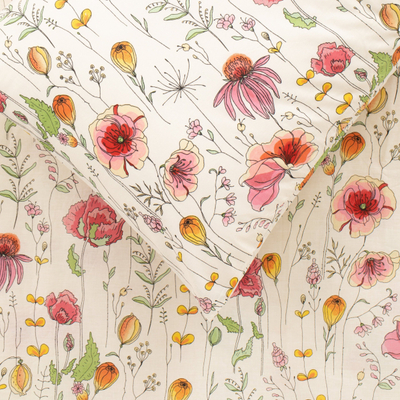 Сет кревети Домолетти Summer Garden, памук, 200x220 cm, многубоен