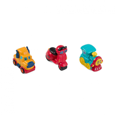 Set automjete lodër Momki, 3 pjesë, me mekanizëm inertial, shumëngjyrësh