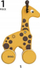 Lodër druri që tërhiqet BRIO Giraffe, në formë gjirafe, për kalamaj