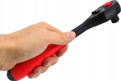 Çelës racë AWTools AW Ratchet, 1/4", 150mm, i kuq