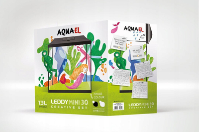 Akuarium Aquael Leddy Mini 30, 13L, me kapak të bardhë