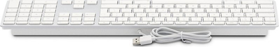 Tastierë LMP KB-1243-BIG, USB A, taste me shkronja të mëdha, argjendi