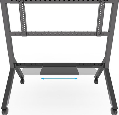 Кароца за телевизор B-Tech BT8546, за 65\" до 110\", со тркала, црна