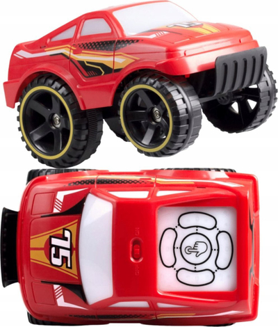Makinë lodër Silverlit Red Monster Truck, me panel me prekje, me zëra dhe dridhje, e kuqe