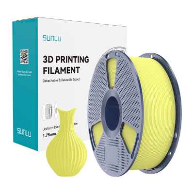 Filament 3D Sunlu PLA Classic, 1.75mm, 1kg, i verdhë limoni
