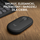 Maus Logitech Pebble 2 M350s (910-007015), Bluetooth, kompakt, i zi/grafit, rozë, i bardhë