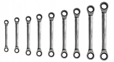 Çelës unazor dyansh JCB, 14x15mm, me mekanizëm ratchet