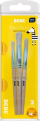 Set furça shkolle Interdruk Wooden Brushes, 3 copë, dorezë druri