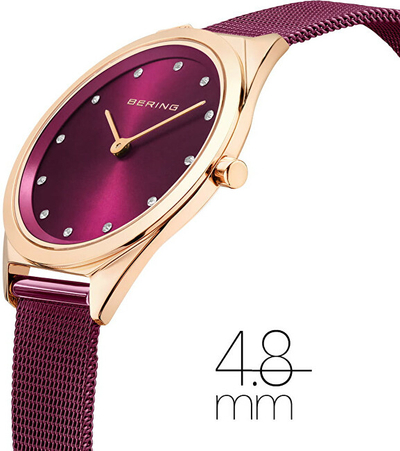 Orë për goca Bering Ultra Slim 17031-969, e kuqe/artë