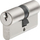 Cilindër dere ABUS E60NP Euro Double, 45mm 50mm, Nickel Pearl