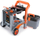 Punëtori loje Smoby Black and Decker Workmate, set veglash 3 në 1, me karrocë dhe kuti veglash, portokalli e zezë