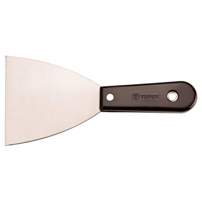 Shtizë gleti Topex 18B210, 100 mm, çelik, me dorezë plastike