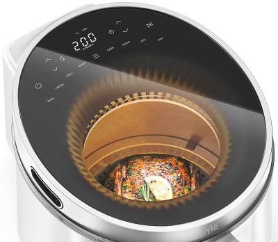 Фритеза со топол воздух Zyle ZY502WAF, 5 l, 1500 W, бела