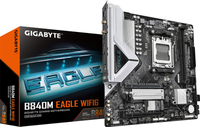 Motherboard GIGABYTE B840M EAGLE WIFI6, AMD Ryzen 9000, DDR5, mATX