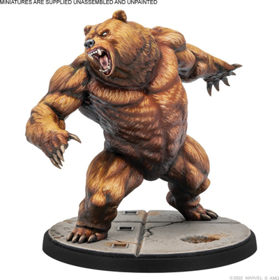 Set loje me miniatura Marvel Crisis Protocol Ursa Major &amp; Red Guardian, figurina për bojatisje dhe montim, shumëngjyrësh