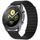 Rrip ore magnetik për Watch, 22mm, çelik inoks, i zi