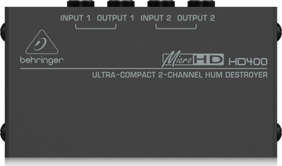 Hum eliminator Behringer MicroHD HD400, 2 kanale, pasiv, i zi