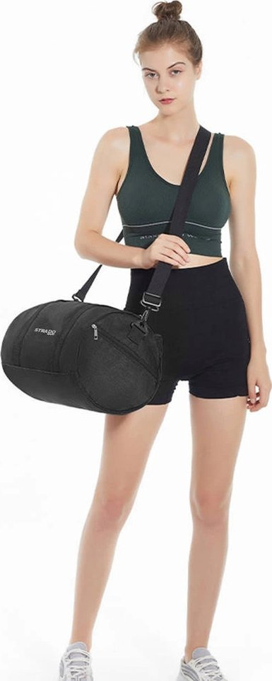 Çantë sportive Strado Sports, 25L, me ndarje për atlete, e zezë
