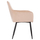 Karrige me krahë LATRELL HM8582.05, velvet, 57x56x84 cm, e kremtë