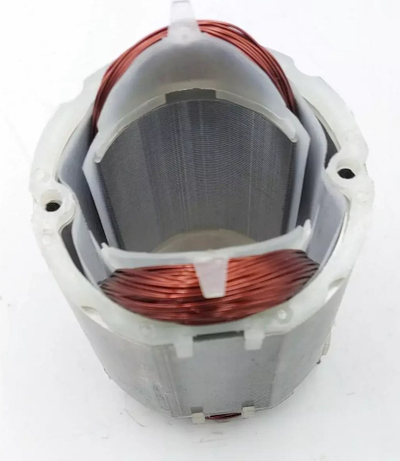 Stator elektrik universal, spiralë bakri, për motorë të vegjël, ngjyrë gri
