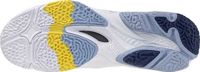 Atlete hendbolli Mizuno Wave Lightning Z Mid, amortizim MIZUNO ENERZY, të bardha