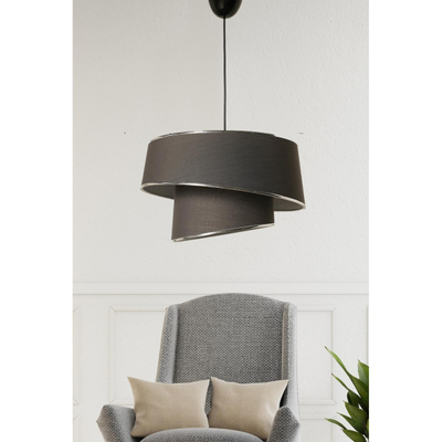 Llambë tavani metal+pëlhurë Ø32×70 cm (HM7356.04)