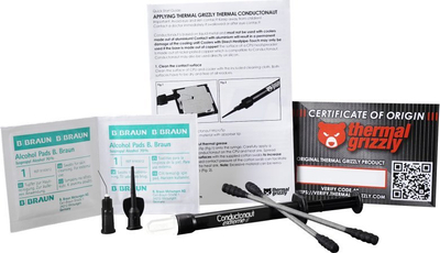 Pastë termale Thermal Grizzly Conductonaut Extreme, metal i lëngshëm, 1g, e zezë