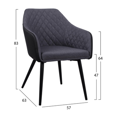 Kolltuk Charles (HM8522.01), gri/ zezë