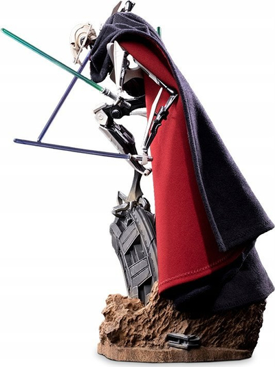 Statujë koleksionare Iron Studios General Grievous Deluxe Star Wars, shkallë 1:10, mantel i kuq