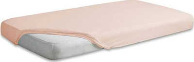 Çarçaf me goma Matex Jersey, 180/190x200 cm, pambuk 100%, bezhë