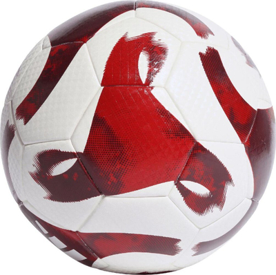 Top futbolli adidas Tiro League HZ1294, pa qepje, për ndeshje dhe stërvitje, i bardhë me të kuqe